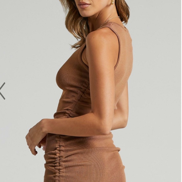 Lioness Brown Mini Dress - Picture 3 of 3